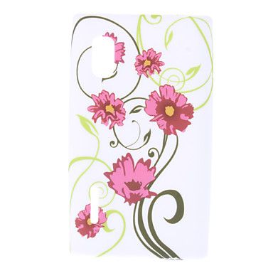 Capa Padrão linda flor macio para LG E612 Optimus L5