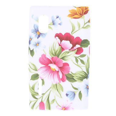 Capa flor padrão macio para LG Optimus L5 f2