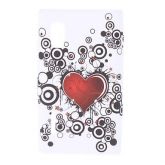 Capa Hearted-Shaped Pattern TPU macio para LG Optimus L5