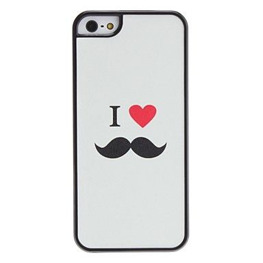 Capa Branca Eu Amo Bigode Iphone 5