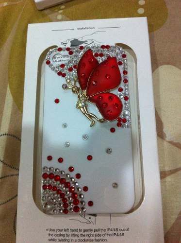 Capa Iphone 4/4s Fada Strass