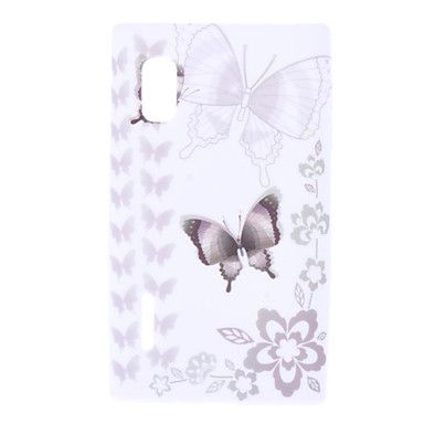 Capa Pattern borboleta macio para LG E612 Optimus L5