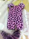 Capa Pelucia Leopardo Iphone 4/4S Rosa