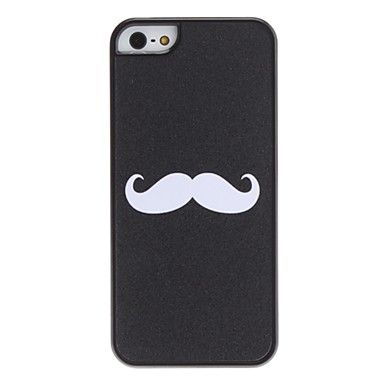 Capa Preta Bigode Branco Iphone 5